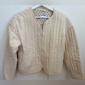 Old Navy Cream Quilted Jacket